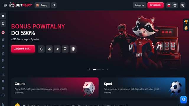 Betfury - betting utan svensk licens trustly screenshot